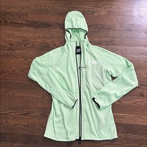 The North Face Mint Green Zip-Up Jacket